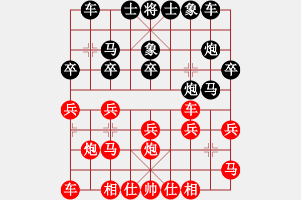 象棋棋譜圖片：2023.6.23.13后負巡河車對巡河炮 - 步數(shù)：20 