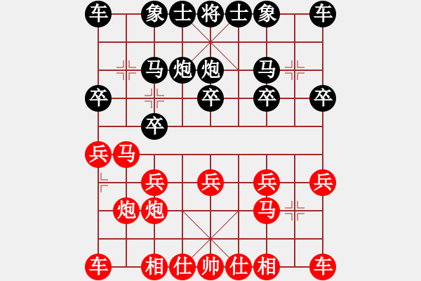 象棋棋譜圖片：20210416九尾龜布局001 - 步數(shù)：10 