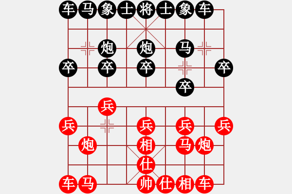 象棋棋譜圖片：花褲衩(1段)-勝-舞天姬(6段) - 步數(shù)：10 