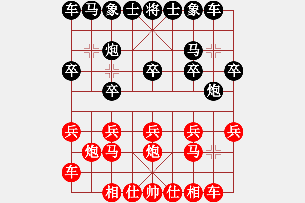 象棋棋谱图片：邝伟德 先胜 Chandra BOSE - 步数：10 