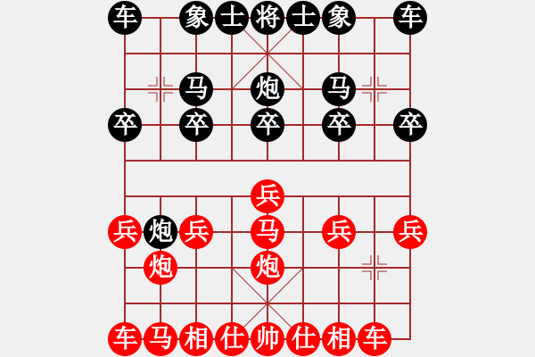 象棋棋譜圖片：濰坊衛(wèi)校[紅] -VS- 泰山老翁[黑] - 步數(shù)：10 