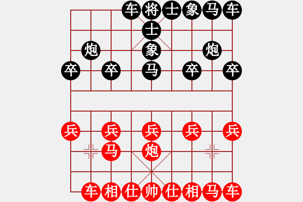 象棋棋譜圖片：2010年北京象棋友誼賽 北京賈俊 紅先勝 北京薛彥剛 - 步數(shù)：10 