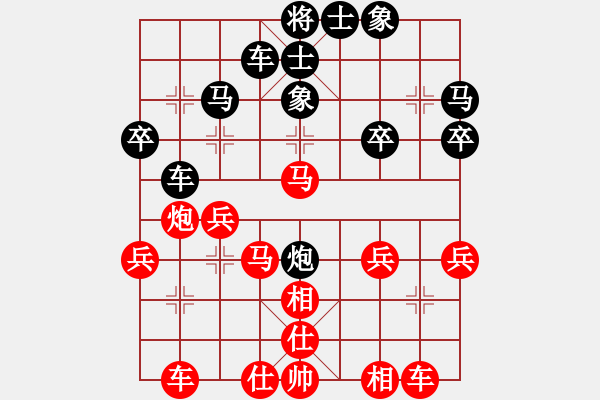 象棋棋譜圖片：枰中瞎贏(6段)-勝-我要變強(qiáng)(5段) - 步數(shù)：30 