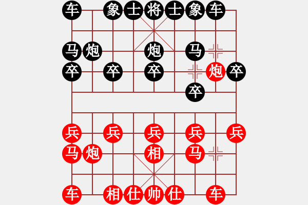 象棋棋譜圖片：王建春     先和 武震       - 步數(shù)：10 