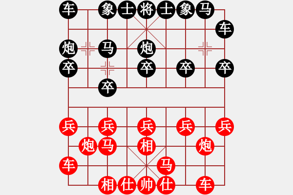 象棋棋譜圖片：巫溪團(tuán)體邀請(qǐng)賽第四輪奉節(jié)孫金剛紅先勝萬州張?jiān)?- 步數(shù)：10 