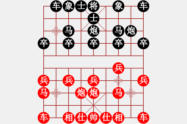 象棋棋譜圖片：張敬和     先勝 梁國(guó)誼     - 步數(shù)：10 