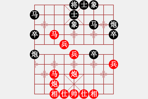 象棋棋譜圖片：天門寒冰(6段)-勝-sjgj(月將) - 步數(shù)：40 