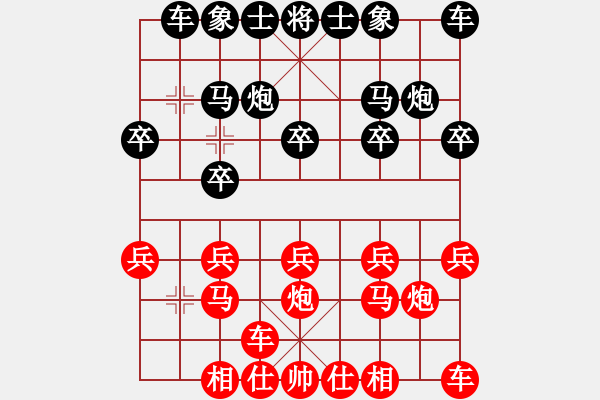 象棋棋譜圖片：裝飯的小桶[紅先負]經典壯古 - 步數(shù)：10 