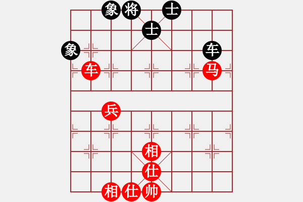 象棋棋譜圖片：車馬未過河相頭兵勝車士象全 - 步數(shù)：0 