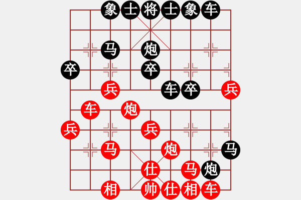 象棋棋譜圖片：能忍則忍[641970271] -VS- 游俠秦歌[565299393] - 步數(shù)：30 