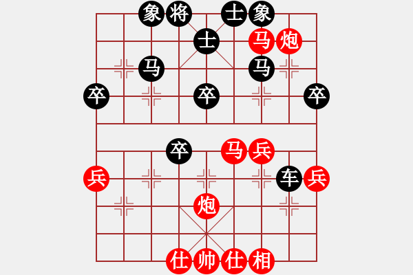 象棋棋譜圖片：wyp[紅] -VS- 出頭鳥的勇氣[黑] - 步數(shù)：40 