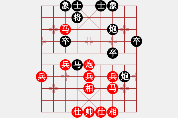象棋棋谱图片：华山风清扬(5段)-负-杨浩(8段) - 步数：40 