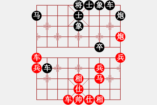 象棋棋譜圖片：炮轟馬嘶(6段)-和-雷霆錘(7段) - 步數(shù)：50 