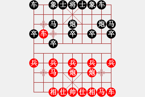 象棋棋譜圖片：wenxiao(1段)-勝-黃笑(3段) - 步數(shù)：10 