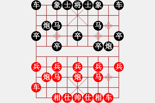 象棋棋譜圖片：呂梁 王建中 負 長治象棋協(xié)會 應鋒 - 步數(shù)：10 