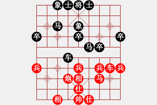 象棋棋譜圖片：棋樂緣﹡絲風(fēng)[354908088] 和 芳棋(純?nèi)讼缕?[893812128] - 步數(shù)：35 