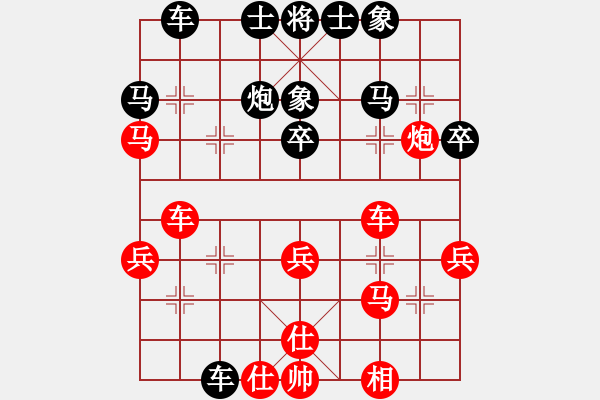 象棋棋譜圖片：虎強(qiáng)(風(fēng)魔)-勝-屏南棋霸(5星)(起馬互進(jìn)七兵局黑橫車(chē)紅進(jìn)外馬) - 步數(shù)：30 