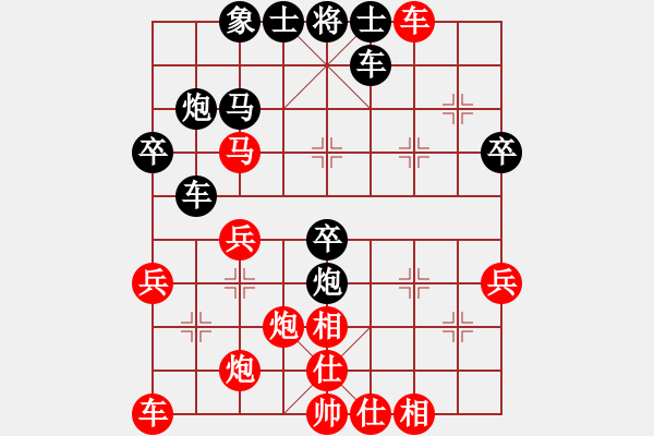 象棋棋譜圖片：大師群-沒譜VS我的棋一敗涂地(2012-10-12) - 步數(shù)：40 