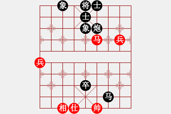 象棋棋譜圖片：大三撥(9級(jí))-負(fù)-象棋主考官(1段) - 步數(shù)：100 