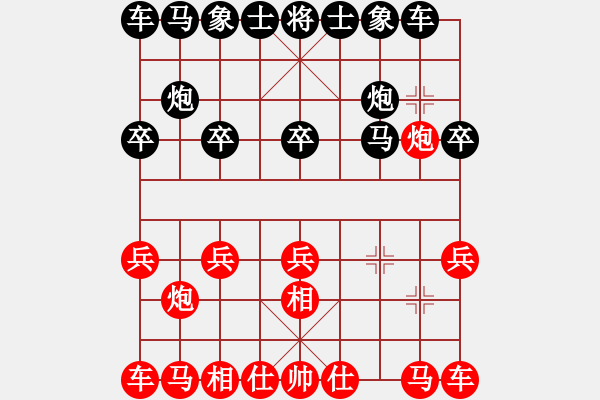 象棋棋譜圖片：測(cè)評(píng) 對(duì)空心炮 - 步數(shù)：10 