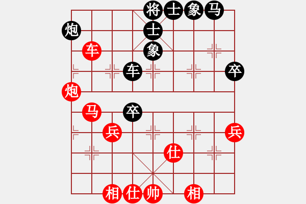 象棋棋譜圖片：2013大師網(wǎng)網(wǎng)名爭(zhēng)霸賽 特大棋隊(duì)2號(hào) 先和 鐵將-晨弼 - 步數(shù)：50 