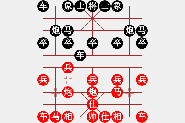 象棋棋譜圖片：310103197406132011[紅] -VS- ★瀟湘棋帥★[黑] - 步數(shù)：10 