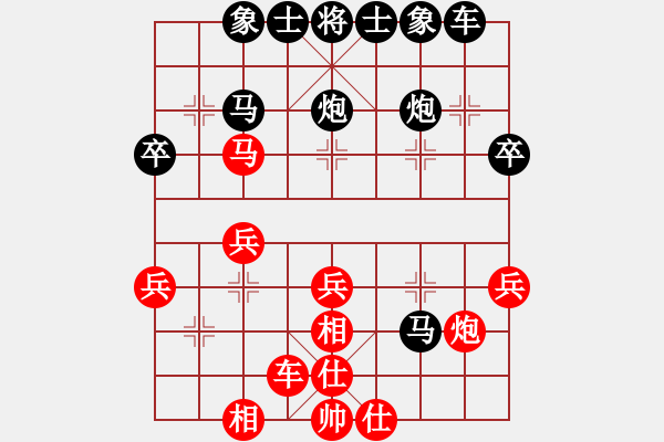 象棋棋譜圖片：溫柔一刀[紅] -VS- 棋仙[黑] - 步數(shù)：30 