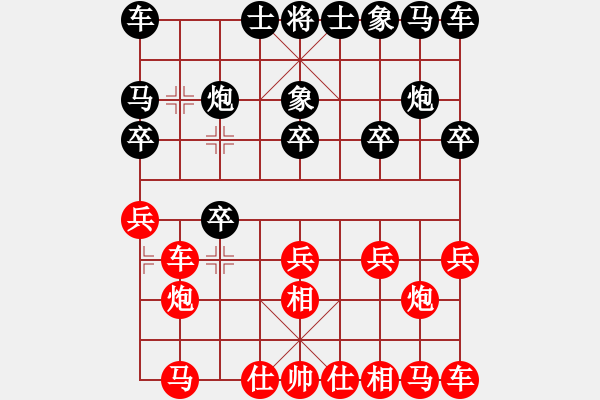 象棋棋譜圖片：★棋壇尊者★[407612993] -VS- 大海[2192670965] - 步數(shù)：10 