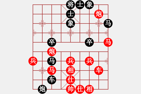 象棋棋譜圖片：弈林至尊(2段)-負(fù)-szzrz(1段) - 步數(shù)：40 