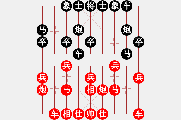 象棋棋譜圖片：董旭彬先勝萬(wàn)春林 - 步數(shù)：20 