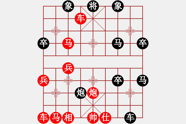 象棋棋譜圖片：黑車8進(jìn)9變3（黑敗勢） - 步數(shù)：40 