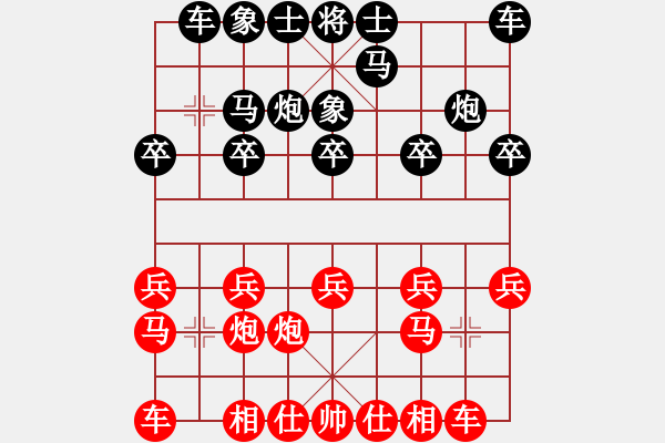 象棋棋譜圖片：巫山云雨(8段)-和-偶一下(7段) - 步數(shù)：10 