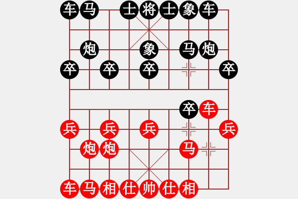 象棋棋譜圖片：茗茶小卒子(日帥)-和-廈門象棋手(人王) - 步數(shù)：10 