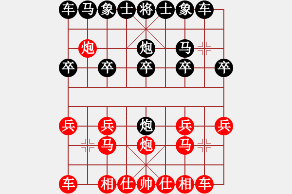 象棋棋譜圖片：我的網(wǎng)上實(shí)戰(zhàn) - 步數(shù)：10 