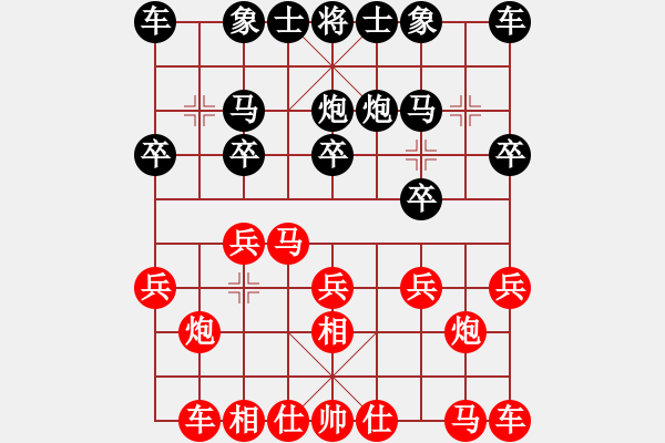 象棋棋譜圖片：乾縣隊(duì) 王明虎 和 乾縣隊(duì) 尚培峰 - 步數(shù)：10 