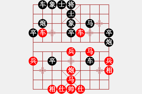 象棋棋譜圖片：霹靂武松(5段)-負(fù)-天劍無(wú)名(8段)中炮過河車互進(jìn)七兵對(duì)屏風(fēng)馬左馬盤河 紅七路馬對(duì)黑飛右象 - 步數(shù)：40 