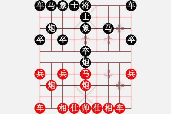 象棋棋譜圖片：老鄧六負(fù)小肥羊騰迅 QQ 象棋對(duì)局 - 步數(shù)：20 