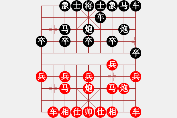 象棋棋譜圖片：天下第一河[紅] -VS- 橫才俊儒[黑] - 步數(shù)：10 