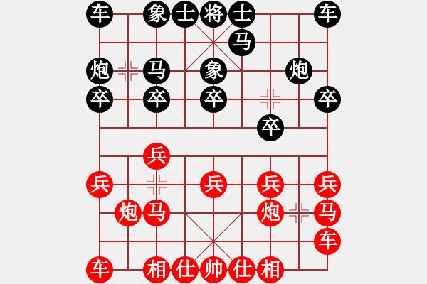 象棋棋譜圖片：2016年9月15日溫州市棋王賽第3輪瑞安葉崇先勝平陽(yáng)葉信左 - 步數(shù)：10 