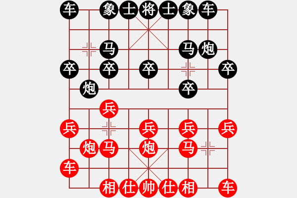 象棋棋譜圖片：阿嬌碧玉(9星)-勝-星月無名士(無極) - 步數(shù)：10 