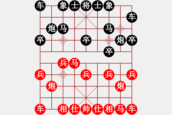 象棋棋譜圖片：白云[386871533] -VS- Q★狂羊細(xì)佬[1786312937] - 步數(shù)：10 