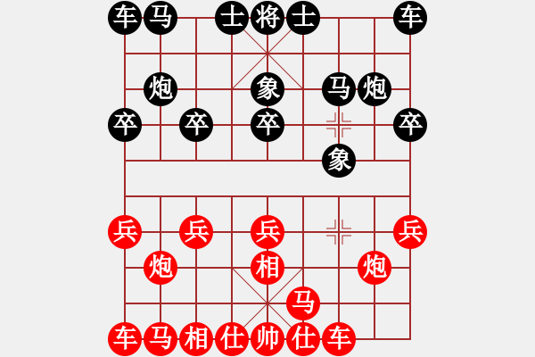 象棋棋譜圖片：弈星辰(2級(jí))-負(fù)-伏舟人(9級(jí)) - 步數(shù)：10 