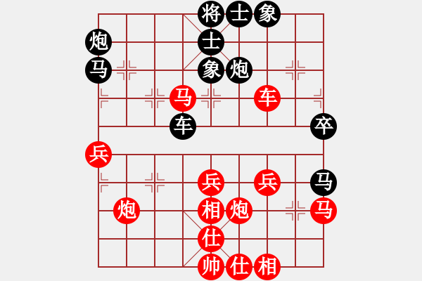 象棋棋譜圖片：仙人指路（黑勝） - 步數(shù)：40 