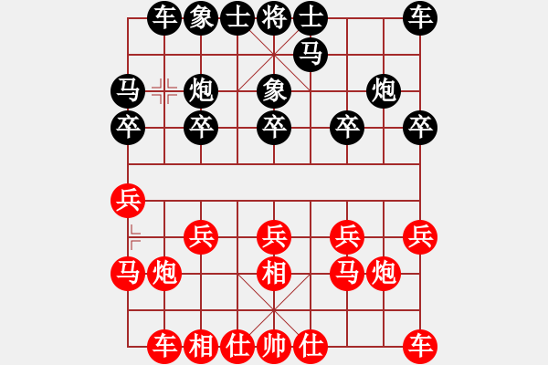 象棋棋譜圖片：大師群樺VSXIECHAOQING(2015-7-12) - 步數(shù)：10 