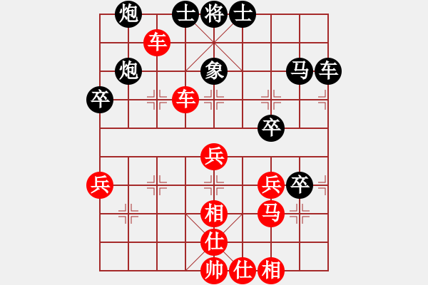 象棋棋譜圖片：中炮對(duì)反宮馬　　nzbdwma(4級(jí))-勝-大海一粟(6級(jí)) - 步數(shù)：50 