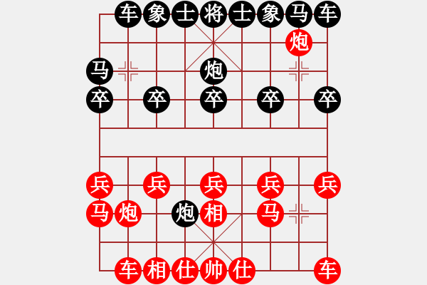 象棋棋譜圖片：83局 A21- 飛相對右士角炮-小蟲引擎23層(2456) 先勝 荀彧(2050) - 步數：10 