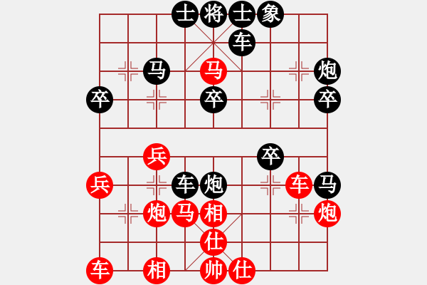 象棋棋譜圖片：休閑玩棋(7段)-負(fù)-桔梅居士(9段) - 步數(shù)：30 