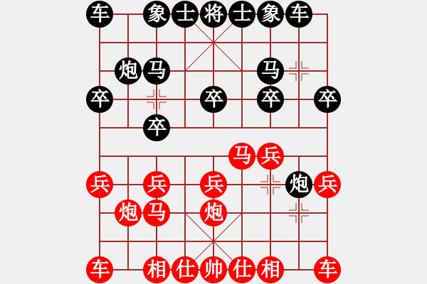 象棋棋譜圖片：江城中流邸(4段)-和-紅日中天(3段) - 步數(shù)：10 