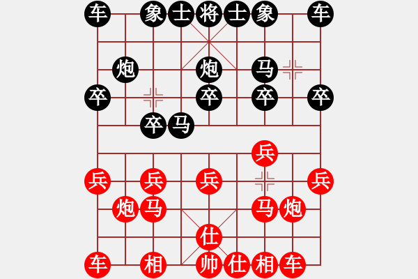 象棋棋譜圖片：筱紊3[2898361301] -VS- 海闊天空[1169350310] - 步數(shù)：10 