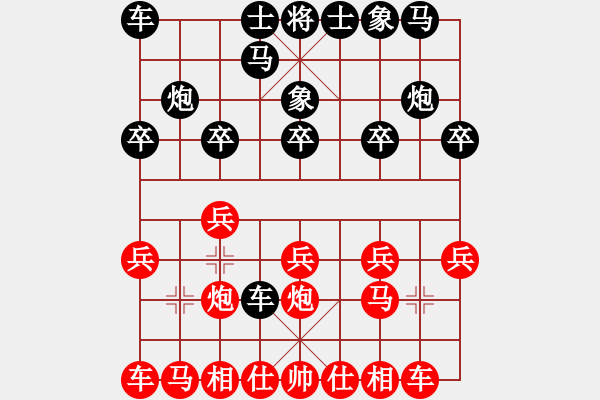 象棋棋譜圖片：吉林陶漢明 (和) 黑龍江張曉平 (1999.4.16于漳州) - 步數(shù)：10 